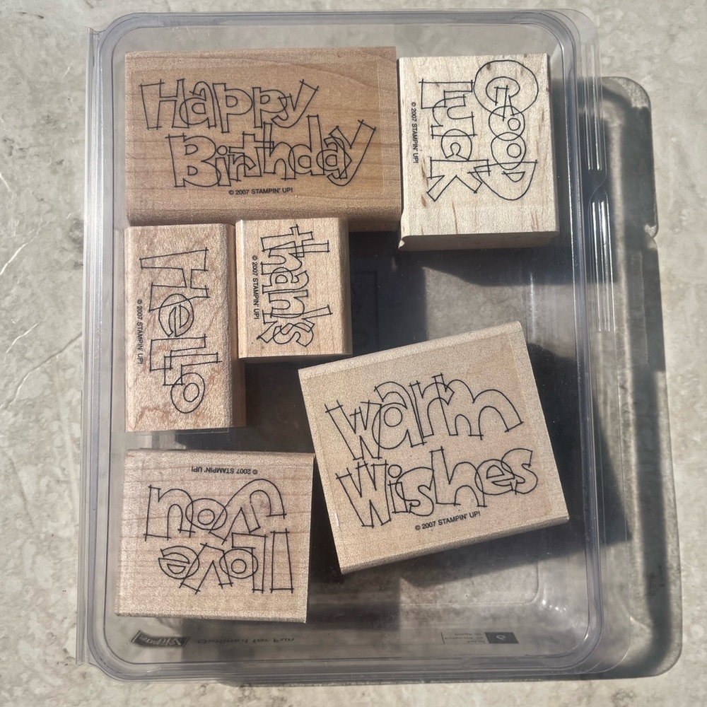 Stampin Up! Outlined for Fun 6pc set